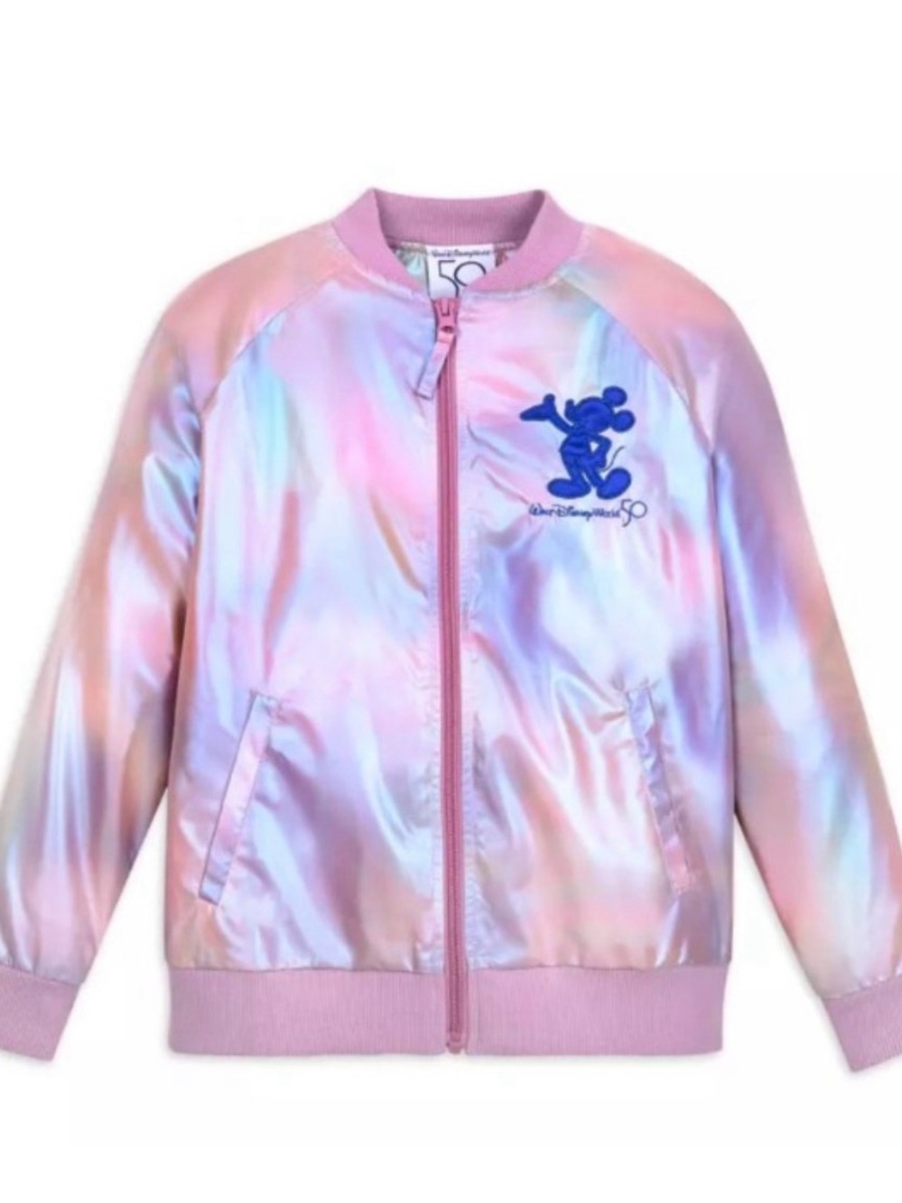 Disney 50th Anniversary "Ear-idescent" Mickey Mouse girls jacket